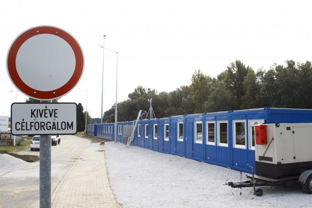 Transit zone for asylum seekers in Hungary