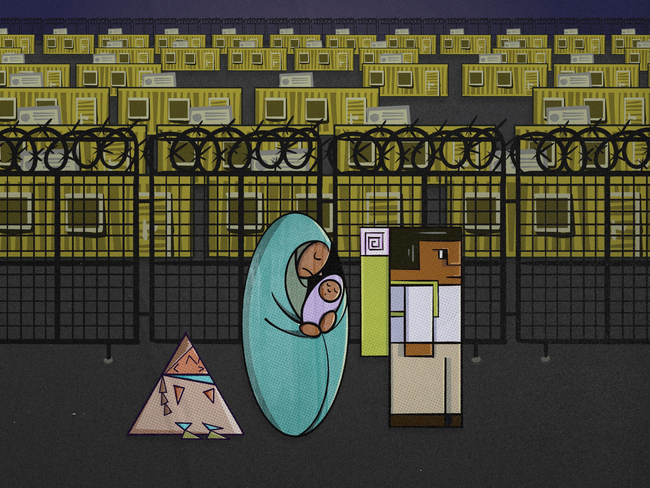 Families in transit zones in Hungary